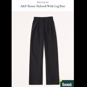 Abercrombie and Fitch Sloane Tailored Pant Black 27